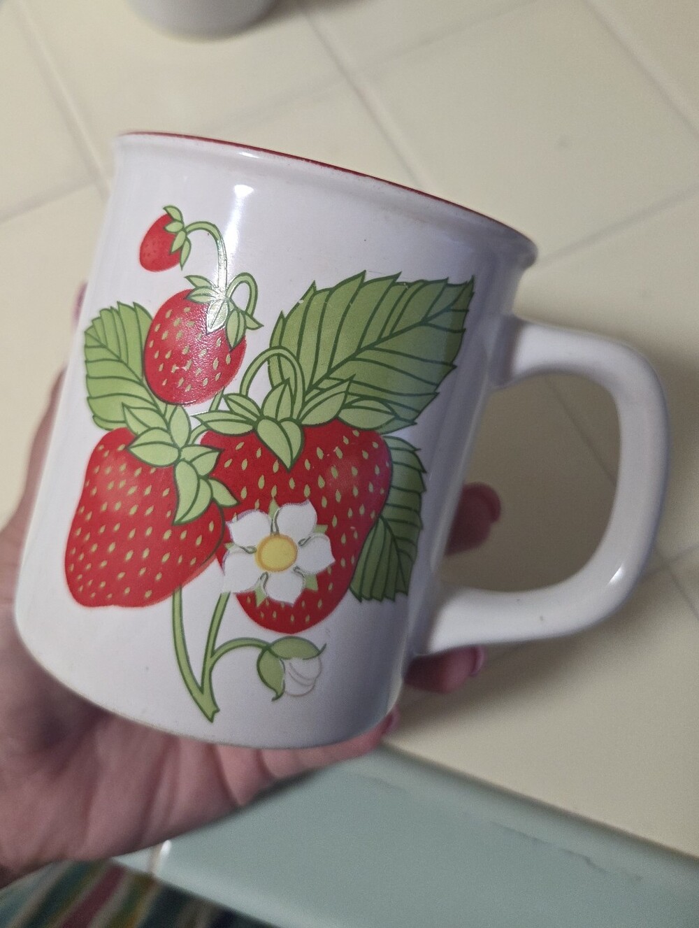 Vintage Strawberry Mug